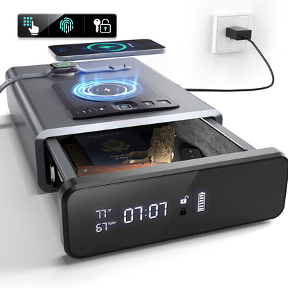 USmart SafeGuard – Biometric Gun Safe with Wireless Charging