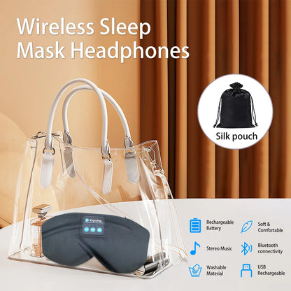 USmart Bluetooth 5.3 Sleep Mask – Wireless Headphones & Eye Shade for Ultimate Comfort