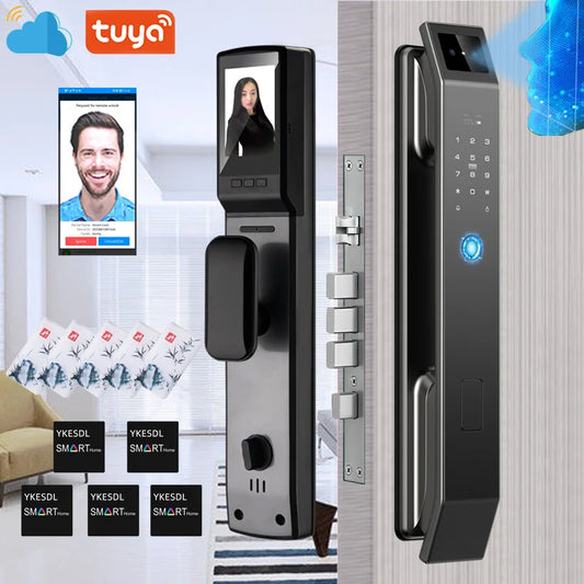 USmart SecureLock: 3D Face Recognition & Fingerprint Digital Door Lock