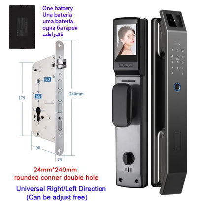 USmart SecureLock: 3D Face Recognition & Fingerprint Digital Door Lock