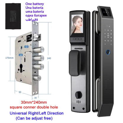 USmart SecureLock: 3D Face Recognition & Fingerprint Digital Door Lock