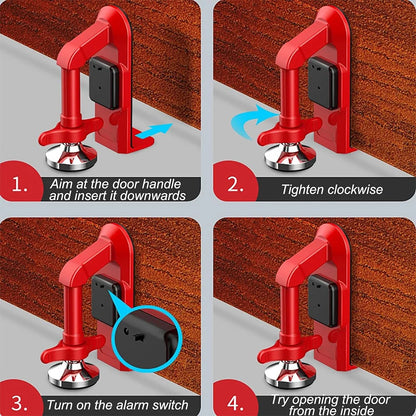 USmart SafeGuard: Portable Anti-Theft Door Stopper Alarm