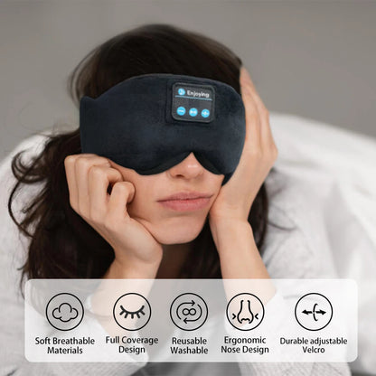 USmart Bluetooth 5.3 Sleep Mask – Wireless Headphones & Eye Shade for Ultimate Comfort