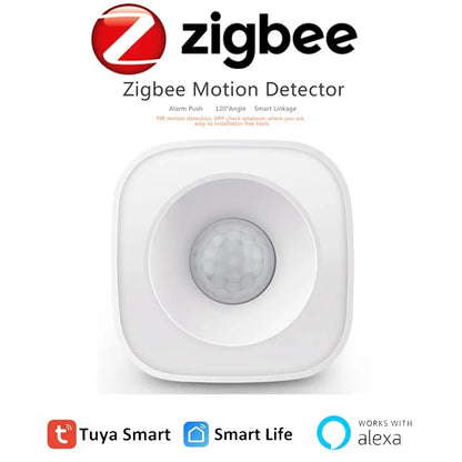 Tuya Smart Home ZigBee WIFI PIR Motion Sensor Detector Movement Sensor APP Remote Controller security protection For Alexa