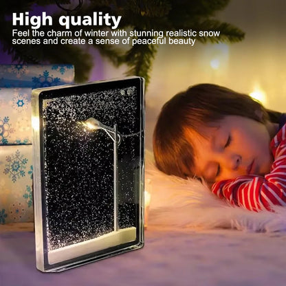 USmart Snowy Glow - Handmade DIY Snow Scene Night Light Lamp