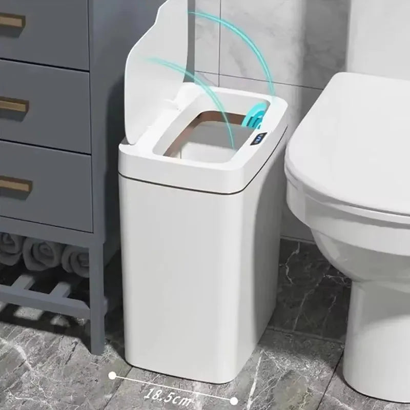 USmart 15L Sensor Trash Can - Automatic Smart Home Bathroom Waste Bin with Non-Contact Bagging Technology