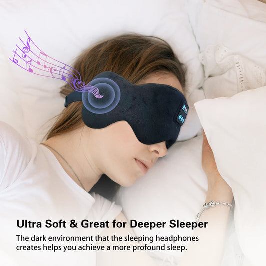 USmart Bluetooth 5.3 Sleep Mask – Wireless Headphones & Eye Shade for Ultimate Comfort