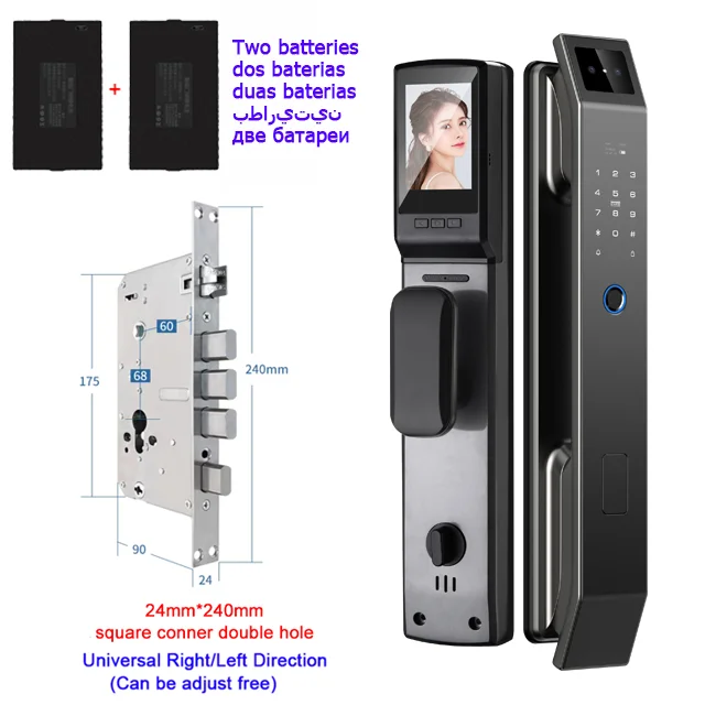 USmart SecureLock: 3D Face Recognition & Fingerprint Digital Door Lock