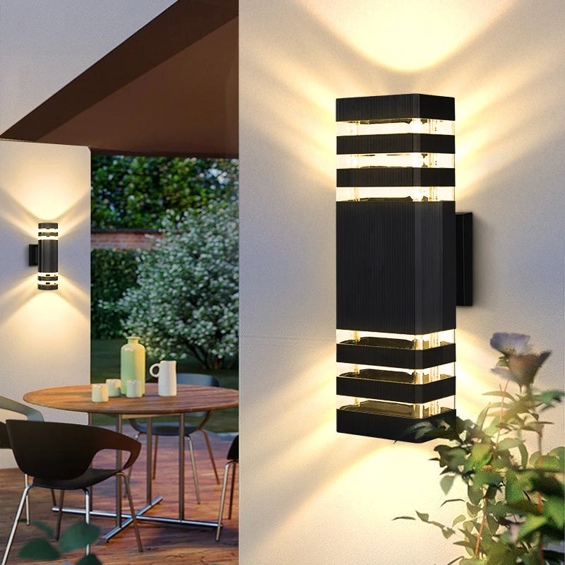 USmart LED Waterproof Outdoor Wall Light - Up & Down Sconce Lamp for Porch, Garden, and Front Door