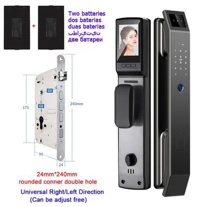 USmart SecureLock: 3D Face Recognition & Fingerprint Digital Door Lock